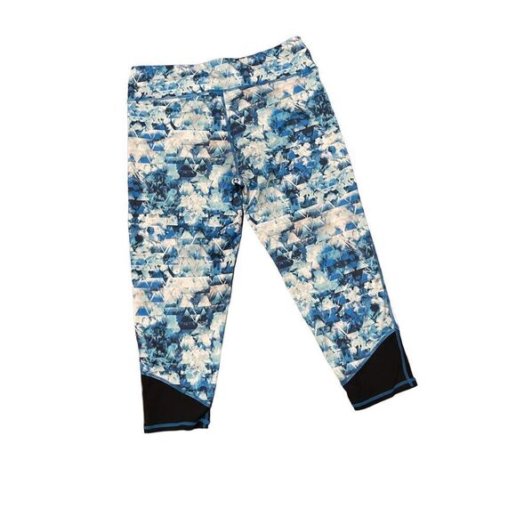 Everlast | WOMENS ACTIVEWEAR WORKOUT CAPRI BLUE MULTICOLOR PRINT L - Picture 3 of 5